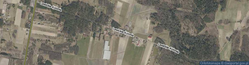 Zdjęcie satelitarne Lewickie-Kolonia ul.