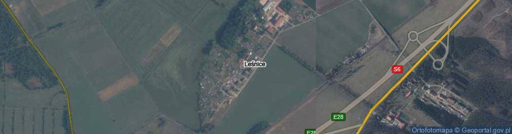 Zdjęcie satelitarne Leśnice ul.