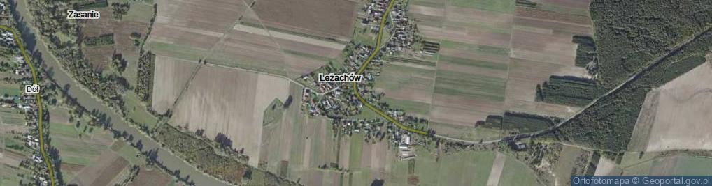 Zdjęcie satelitarne Leżachów ul.