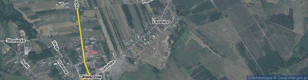 Zdjęcie satelitarne Leżenice ul.