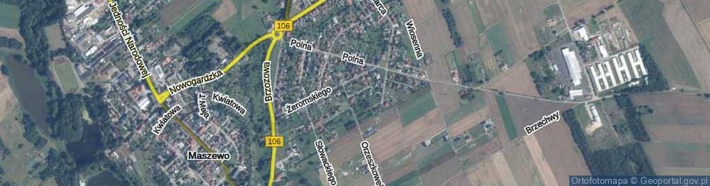 Zdjęcie satelitarne Leśmiana Bolesława ul.