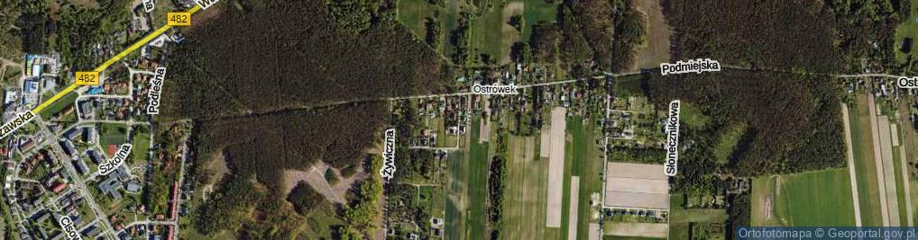 Zdjęcie satelitarne Leśnych Ziół ul.