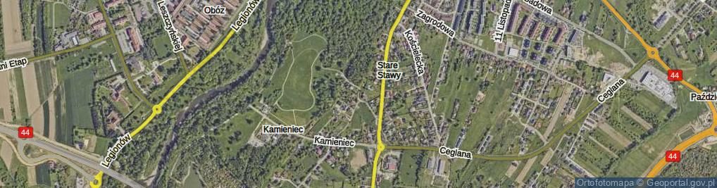 Zdjęcie satelitarne Łęgowa ul.