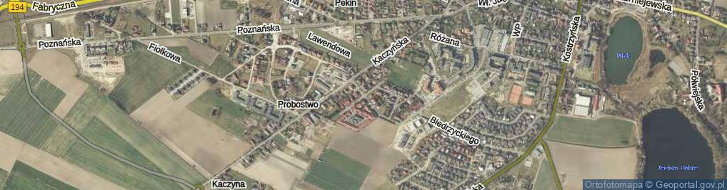 Zdjęcie satelitarne Lewandowskiego, kpt. ul.
