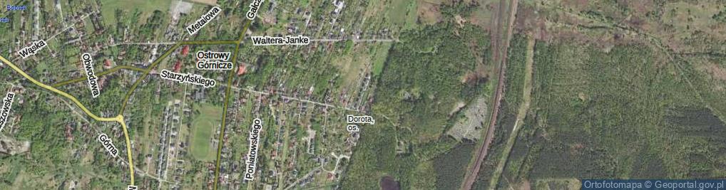 Zdjęcie satelitarne Leśny Zakątek ul.