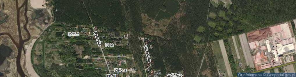 Zdjęcie satelitarne Letniskowa ul.