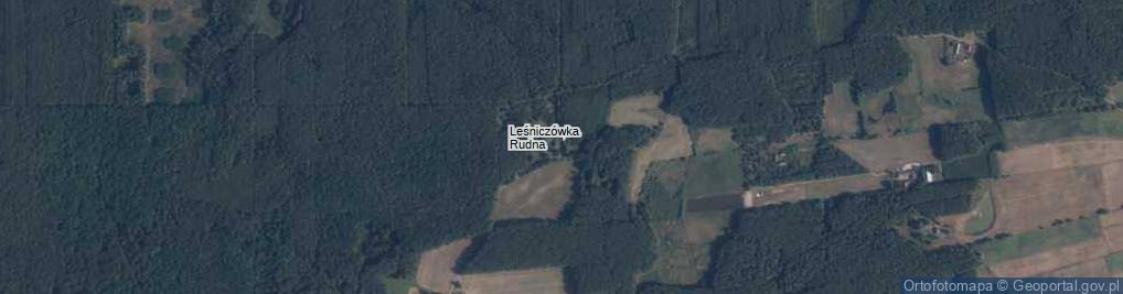 Zdjęcie satelitarne Leśnictwo Rudna ul.