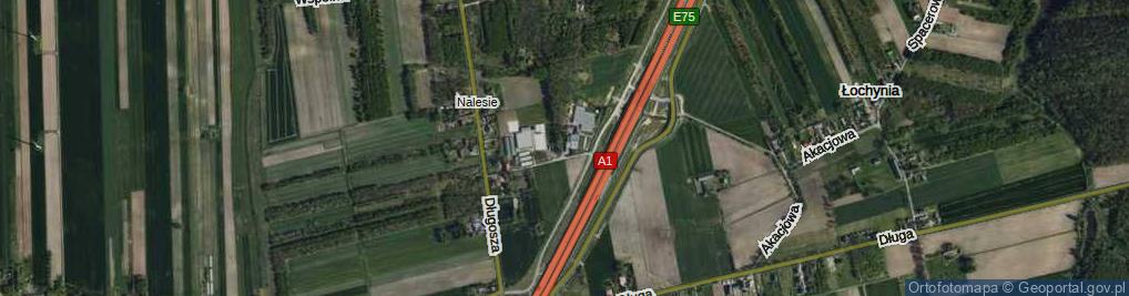 Zdjęcie satelitarne Leśna ul.