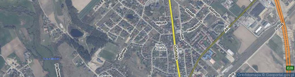 Zdjęcie satelitarne Legionów ul.