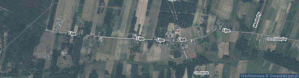 Zdjęcie satelitarne Lipa ul.