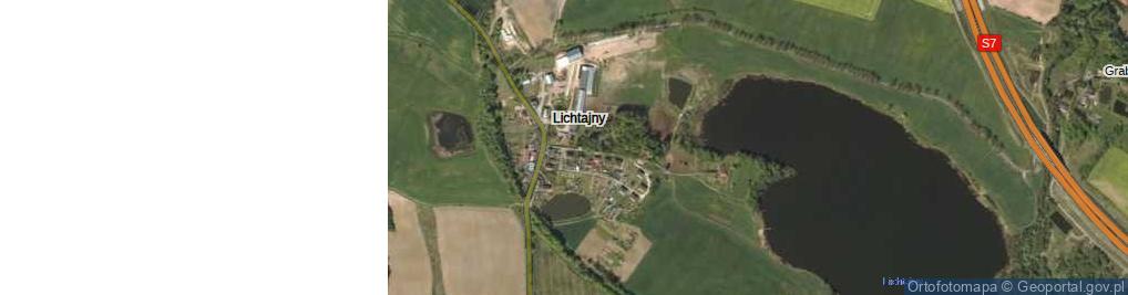 Zdjęcie satelitarne Lichtajny ul.