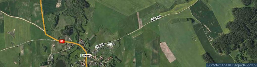 Zdjęcie satelitarne Linowo ul.