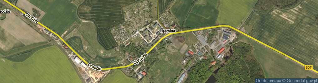 Zdjęcie satelitarne Lipowina ul.