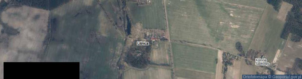 Zdjęcie satelitarne Liśnica ul.