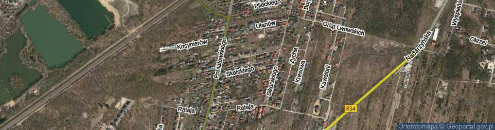 Zdjęcie satelitarne Lotników ul.