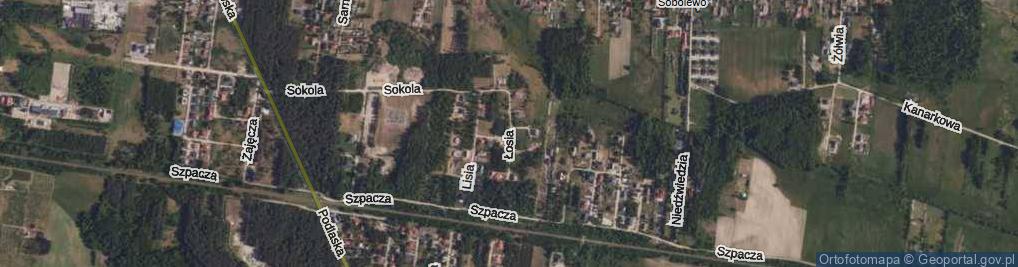 Zdjęcie satelitarne Łosia ul.