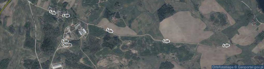 Zdjęcie satelitarne Łoje ul.