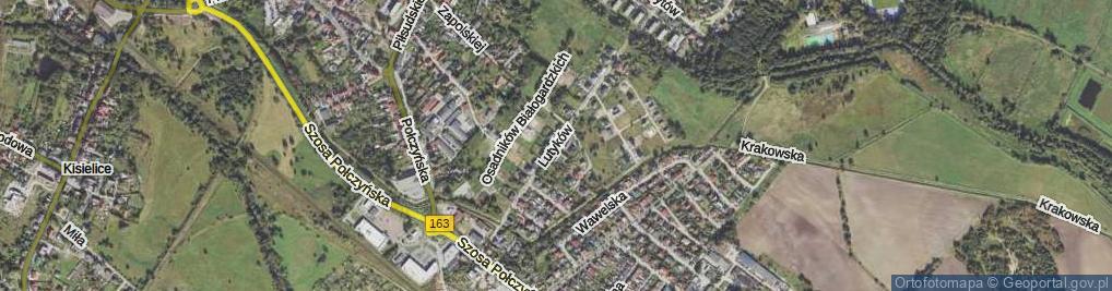 Zdjęcie satelitarne Lutyków ul.