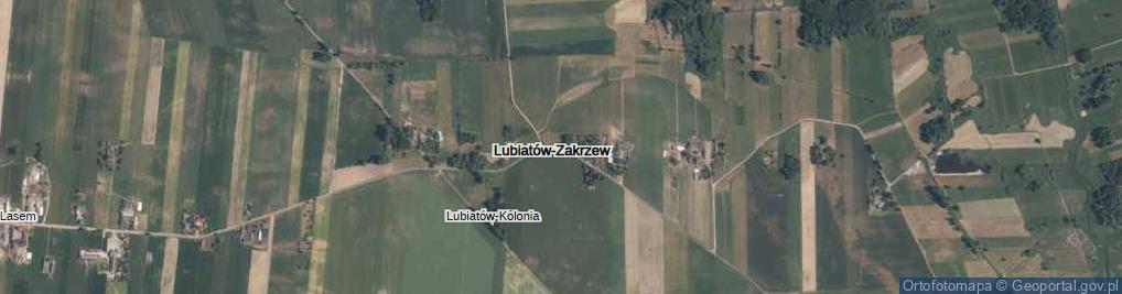 Zdjęcie satelitarne Lubiatów-Zakrzew ul.