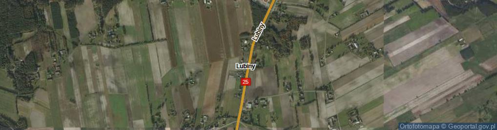 Zdjęcie satelitarne Lubiny ul.