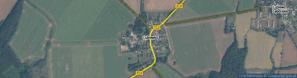 Zdjęcie satelitarne Lublewko ul.