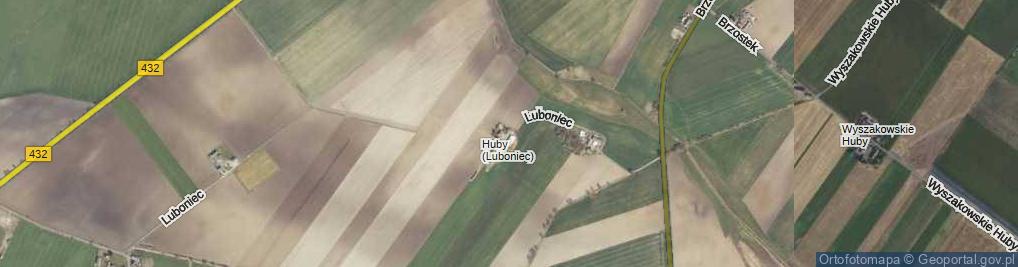 Zdjęcie satelitarne Luboniec ul.