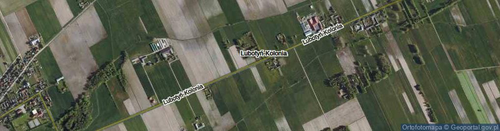 Zdjęcie satelitarne Lubotyń-Kolonia ul.