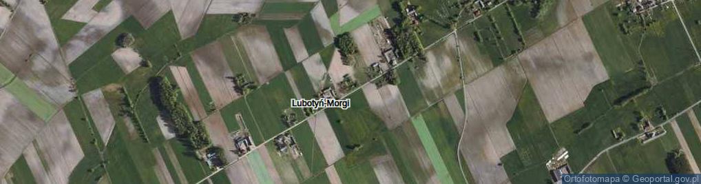 Zdjęcie satelitarne Lubotyń-Morgi ul.