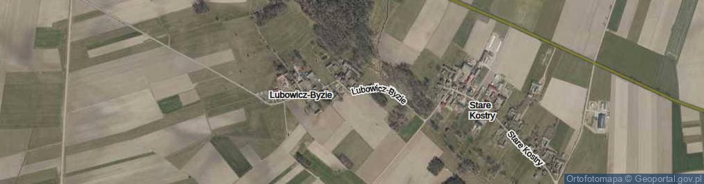 Zdjęcie satelitarne Lubowicz-Byzie ul.