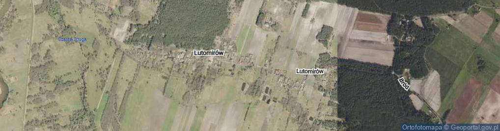 Zdjęcie satelitarne Lutomirów ul.