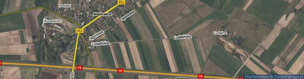 Zdjęcie satelitarne Ludwińska ul.