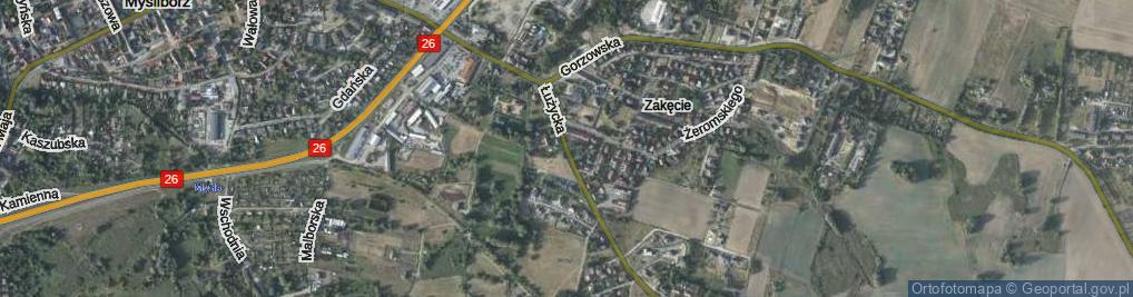 Zdjęcie satelitarne Łużycka ul.