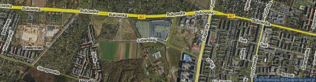 Zdjęcie satelitarne Łubieńskiej Konstancji ul.