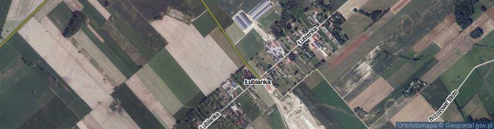 Zdjęcie satelitarne Łubianka ul.