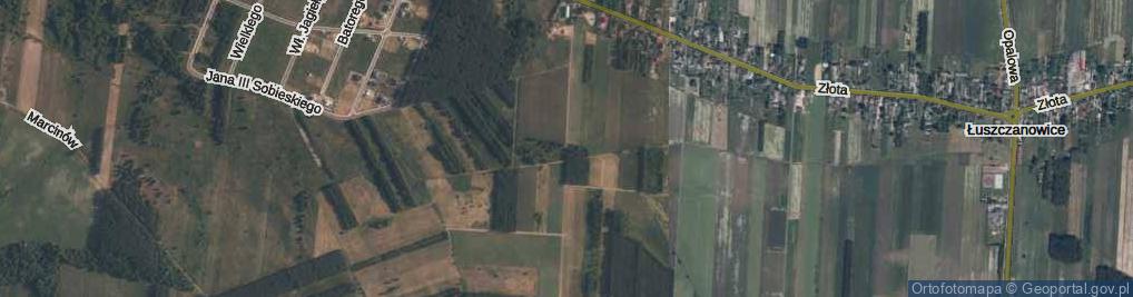 Zdjęcie satelitarne Łuszczanowice-Kolonia ul.
