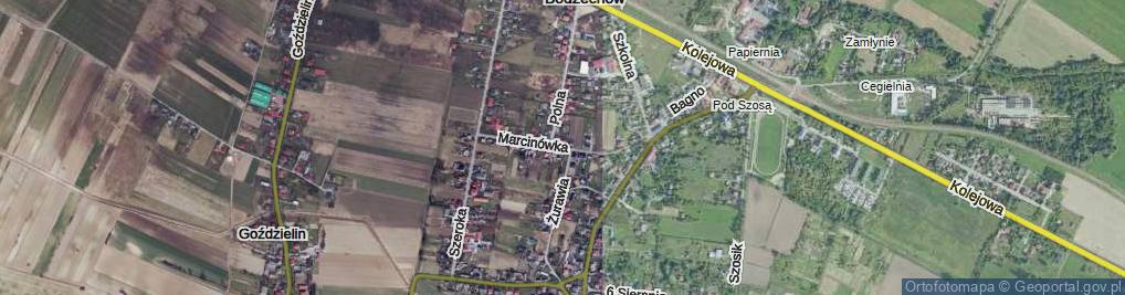 Zdjęcie satelitarne Marcinówka ul.