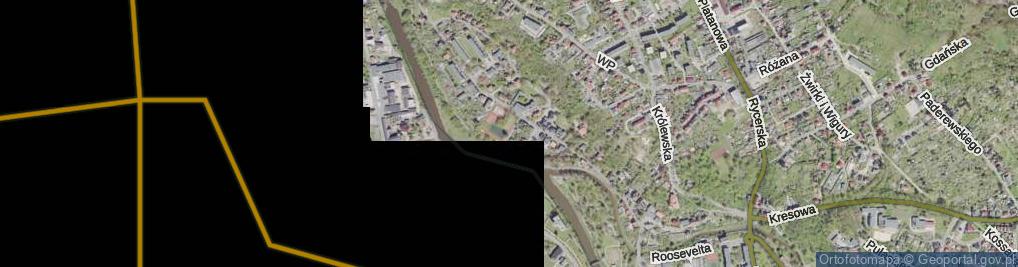 Zdjęcie satelitarne Majdanek ul.