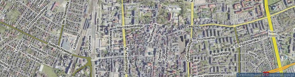 Zdjęcie satelitarne Mała Kościańska ul.