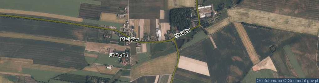 Zdjęcie satelitarne Maciejów ul.