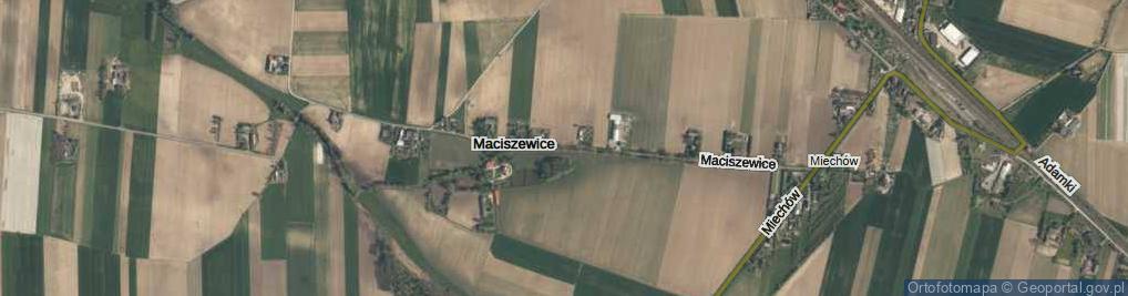 Zdjęcie satelitarne Maciszewice ul.