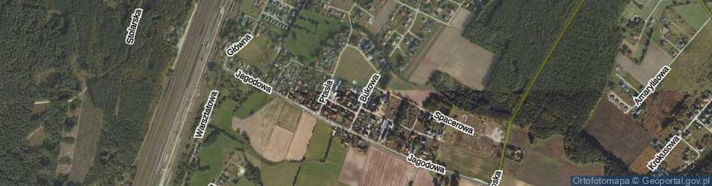 Zdjęcie satelitarne Malownicza ul.