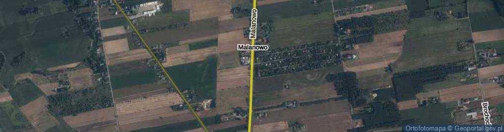 Zdjęcie satelitarne Malanowo ul.