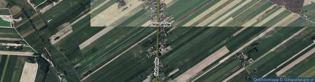 Zdjęcie satelitarne Malcanów ul.