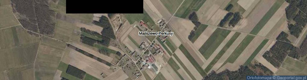 Zdjęcie satelitarne Maliszewo-Perkusy ul.