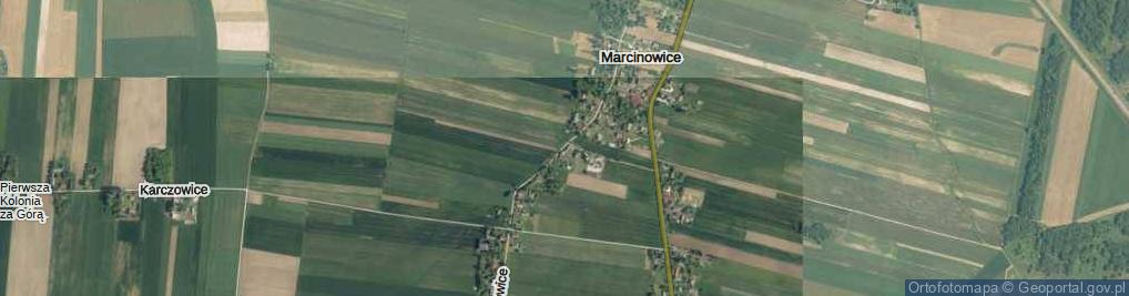 Zdjęcie satelitarne Marcinowice ul.