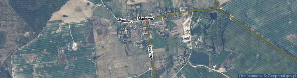 Zdjęcie satelitarne Markowo ul.