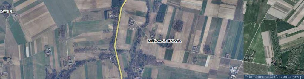 Zdjęcie satelitarne Markowola-Kolonia ul.