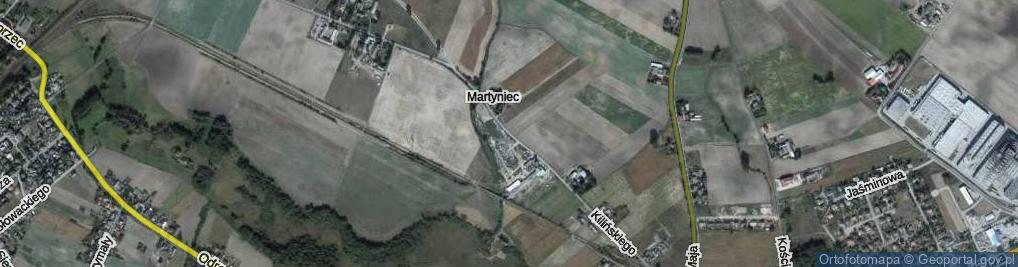 Zdjęcie satelitarne Martyniec ul.