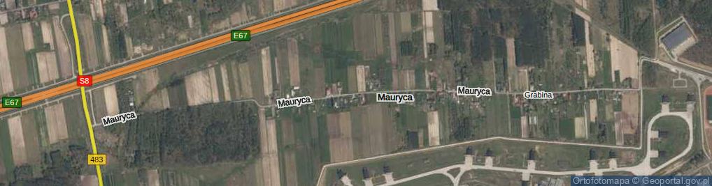 Zdjęcie satelitarne Mauryca ul.