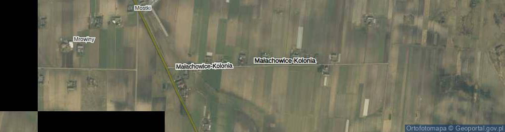 Zdjęcie satelitarne Małachowice-Kolonia ul.